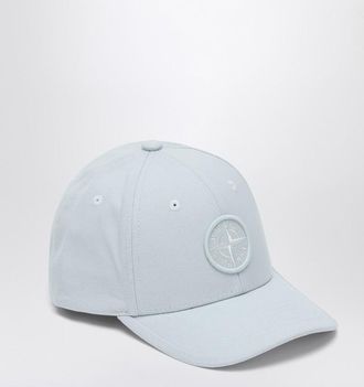 Stone Island Light blue hat with Compass logo