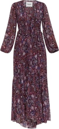 Isabel Marant Briane Robe - Dames - Maxi kleedjes - Veelkleurig - 2XS - Kleedjes