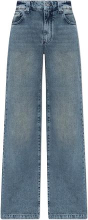Emporio Armani Wide-leg Jeans - Dames - Loose Fit Jeans - Blauw - W28 - Katoen - Jeans
