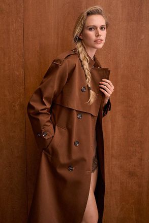 Barbour Aoife Showerproof Trench Coat Jacket