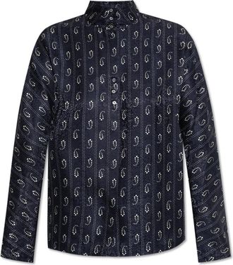 Tory Burch Gestreept overhemd - Dames - Overhemden - Blauw - 2XS - Overhemden
