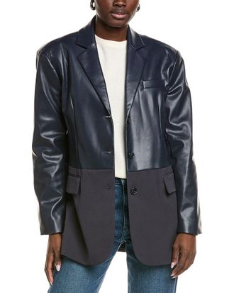 Kenneth Cole Vegan Leather Boyfriend Jacket