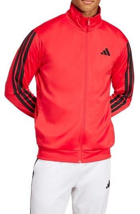 adidas Essentials Warm-Up 3-Stripes Track Jacket in Pure Ruby at Nordstrom Rack, Size Xx-Large