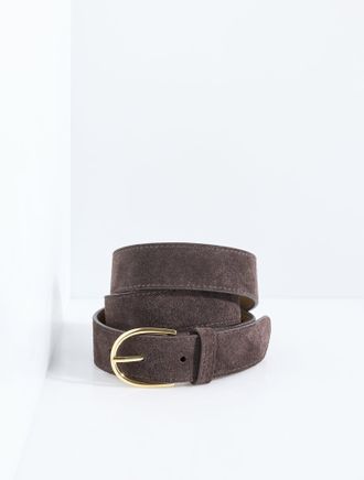 Talbots Suede Belt - Dark Chocolate - Small Talbots