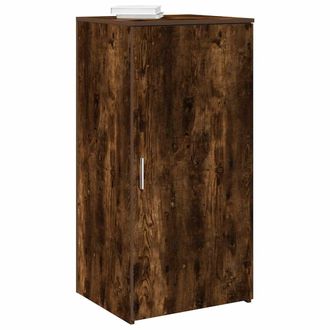 Berkfield Home Storage Cabinet Smoked Oak 50x45x103.5 cm Engineered Wood in Brown
