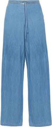 Ermanno Scervino Wijde Jeans - Dames - Loose Fit Jeans - Blauw - XS - Katoen - Jeans