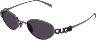 Gucci GG1935S 002 Womens Sunglasses Silver Size 47 - Free RX Lenses - Free RX Lenses