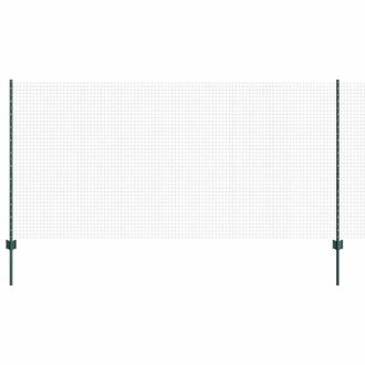 Berkfield Home Welded Wire Fence with 22 U Posts Green 1.2x50 m Steel