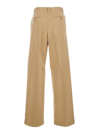 Polo Ralph Lauren Womens Pants Beige Cotton Trousers