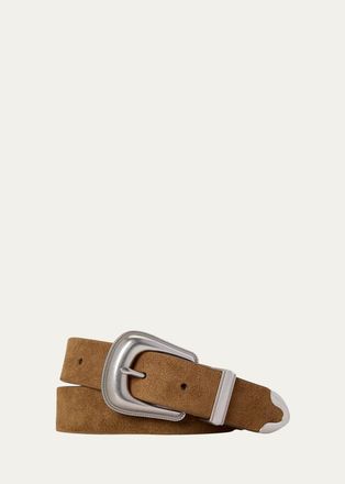 Polo Ralph Lauren Mens Suede Western Belt