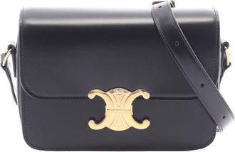 Celine Pre-owned Celine Teen Shiny Calfskin Triomphe Crossbody Ladies K6YJIEIL9KVMTO4V