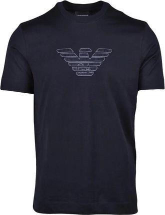 Emporio Armani Blue Classic Cotton T-Shirt