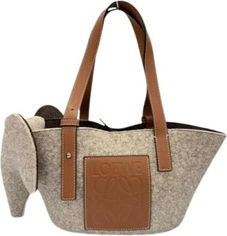 Loewe Pre-owned Tote Bags, female, Brown, Size: ONE SIZE Pre-owned Basket Handbag