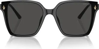 Jimmy Choo London 61mm Oversize Square Sunglasses in Black/dark Grey at Nordstrom