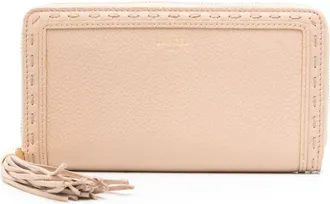 Lancel zip-up leather wallet - women - Calf Leather - One Size - Neutrals