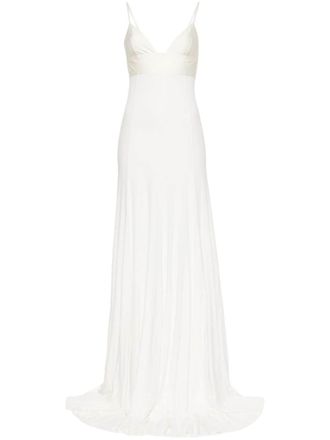 Jacquemus La Robe Spallina maxi dress - women - Viscose/Spandex/Elastane - S - Neutrals