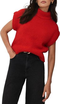 Mint Velvet Wool Blend Knit Top in Red at Nordstrom, Size X-Small