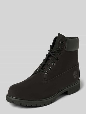 Timberland Schn&uuml;rboots mit Label-Details in Black, Gr&ouml;&szlig;e 43
