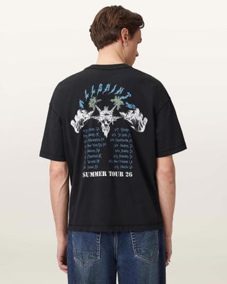 AllSaints Palm Ripper Short Sleeve Graphic T-Shirt