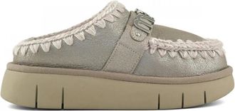 Mou Bounce Clog - Dames - Pantoffels - Grijs - 36 EU - Wol - Schoenen