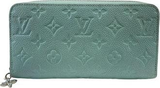 Louis Vuitton Monogram Empreinte Blue Light Blue Monogram Empreinte Long Wallet (Bi-Fold) (Pre-Owned)