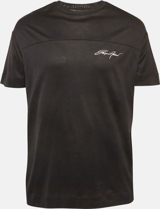 Emporio Armani Black Printed Jersey T-Shirt