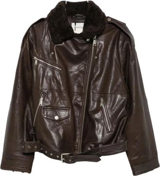 Gestuz Dames, Jassen, Bruin, Maat: 2XS Leer