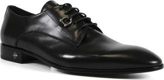 John Richmond Plain Toe Derby in Black at Nordstrom, Size 13