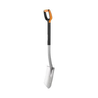 Fiskars Pala De Jard&iacute;n, Borde Puntiagudo Para Suelos Duros, Longitud: 108 Cm, Negro/naranja, 1003684