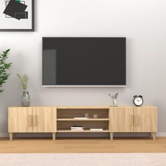 vidaXL Vidaxl - Mueble Para Tv Madera Contrachapada Roble Sonoma 180x31,5x40 Cm