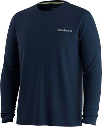 Smartwool Bearly Plaid Active Long Sleeve Graphic Tee Merinolongsleeve f&uuml;r Herren | blau