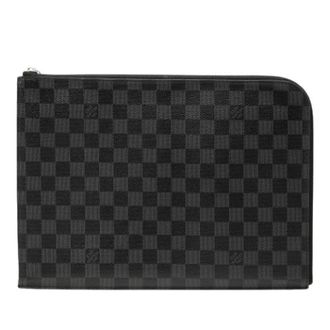 Louis Vuitton Pre-owned Clutches, female, Black, Size: ONE SIZE Pre-owned Damier Pochette