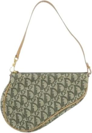 Dior Borsa a spalla Pre-owned in tela - - Pre-owned - Donna - Verde - ONE SIZE