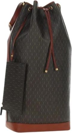 Saint Laurent Pre-owned Vintage Bucket Bag - Dames - Vintage Tas - Bruin - ONE Size - Leer - Vintage