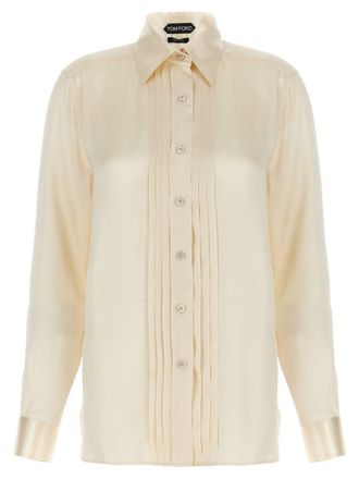 Tom Ford Pleated Plastron Shirt