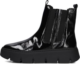 Gabor Schoenen, Dames, Zwart, 40 1/2 EU, Wol, Chique zwarte enkellaarzen voor dames