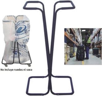 Viso Caballete Para Sacos De Residuos Metalworks Ss800