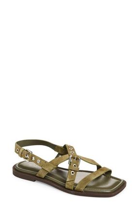 Rag & Bone Harlow Strappy Sandal in Olive Suede at Nordstrom, Size 10.5Us