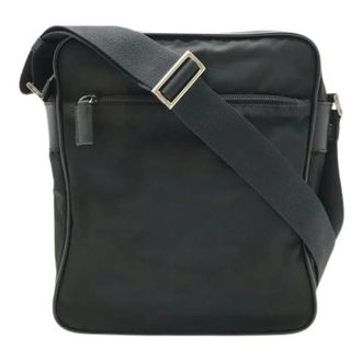 Prada Pre-owned Cross Body Bags, unisex, Black, Size: ONE SIZE Pre-owned Vintage Messenger Bag