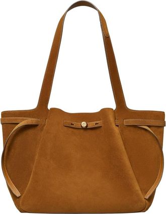 Tory Burch Tory Burch, Tote Bags, female, Beige, Size: ONE SIZE Romy Suede Tote