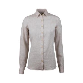 Stenstr&ouml;ms Sofie Round Cuff Shirt - Dames - Overhemden - Beige - S - Overhemden