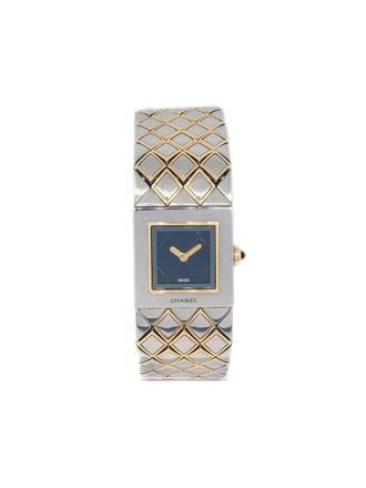 Chanel 1993 Matelasse 18mm - women - stainless steel/Gold Plated - One Size - Silver