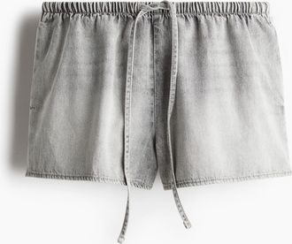 H&M Shorts mit Kordelzug - Grau