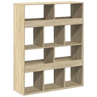 Berkfield Home Bookcase Sonoma Oak 100x33x125.5 cm Engineered Wood in Light Tan