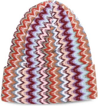 Missoni Zigzag Knit Beanie Hat