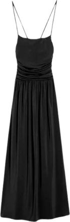 Max Mara Kleedjes, Dames, Zwart, S, Ghia Jersey Midi Jurk Zwart