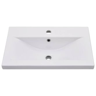 Berkfield Home Elegant Built-in Basin 61x39.5x18.5 cm Ceramic White