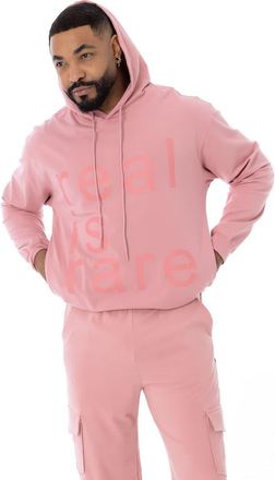 Dai Moda Real is Rare Jersey Hoodie in Pink at Nordstrom, Size Xx-Large