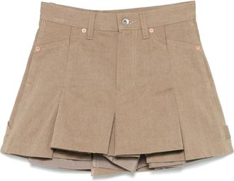 sacai Shorts effetto gonna in denim - Toni neutri