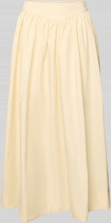 Topshop Midirock mit seitlichem Rei&szlig;verschluss Modell SALLY in Ecru, Gr&ouml;&szlig;e 34